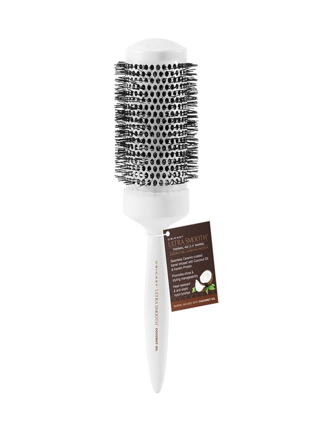 Cricket Ultra Smooth Coconut Thermal Hair Brush – 2.5” Ceramic Barrel, Coconut Oil and Keratin-Infused, Anti-Static Heat-Resistant Bristles, Textured Handle for Styling All Hair Types - Image 5